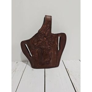 Kirkpatrick Laredoan - Hand Tooled - Hand Dyed - Leather Holster - Brown